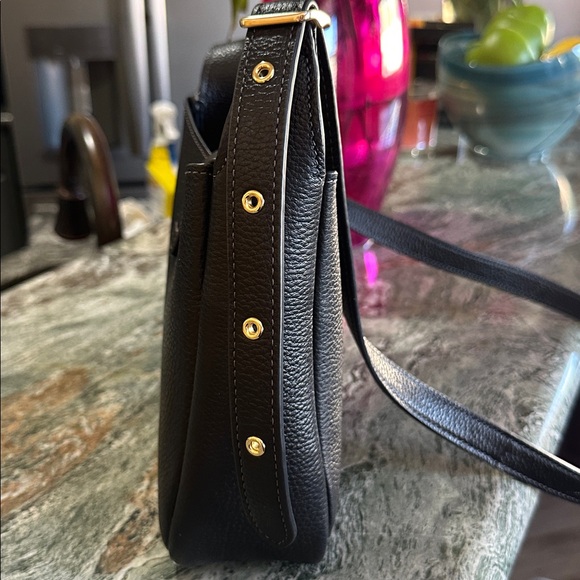 NWOT Coach Black Pebbled Leather Crossbody Bag - Picture 4 of 7